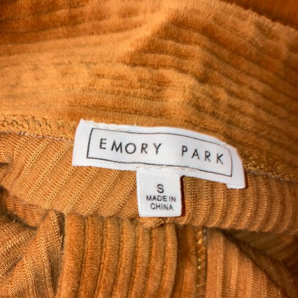 Emory Park Rust Stretch Corduroy Womens Flare Leg Pants Size S - Picture 10 of 13